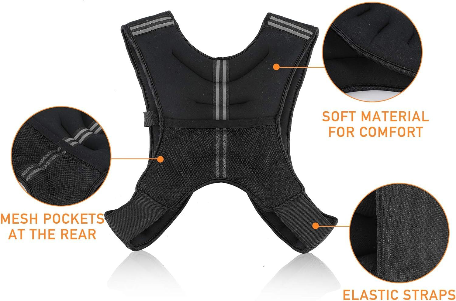 ZELUS Weighted Vest 6Lb/8Lb/12Lb/2