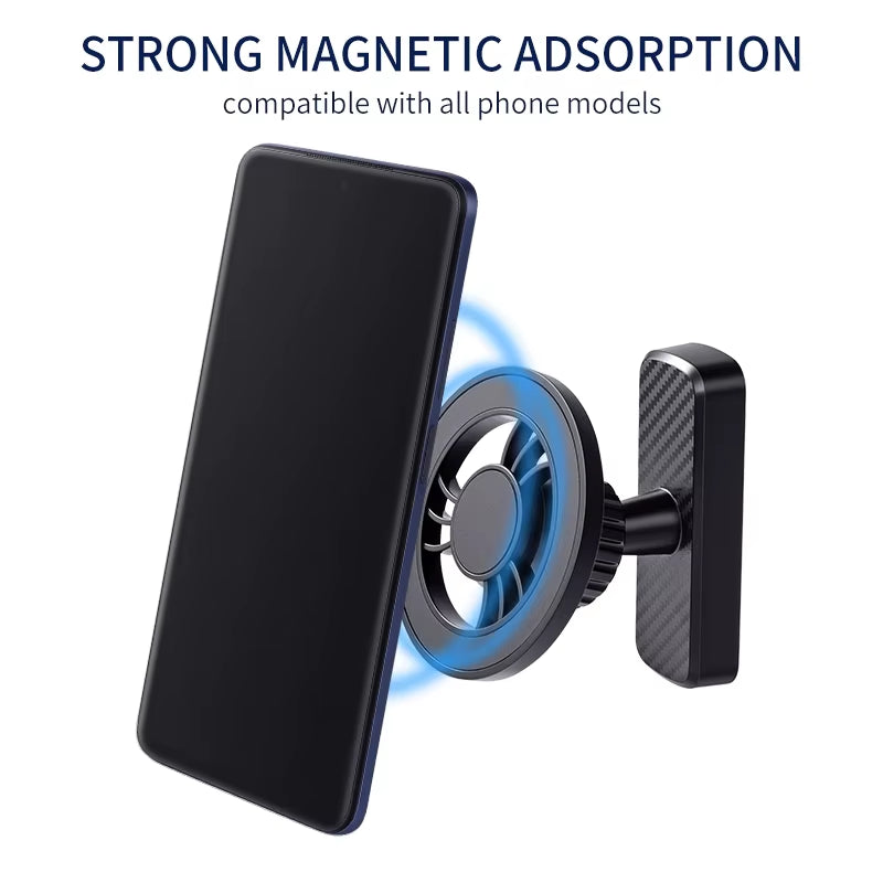 Universal Magnetic Golf Cart Phone Holder No Blocking Swing View 360° Rotation Mount