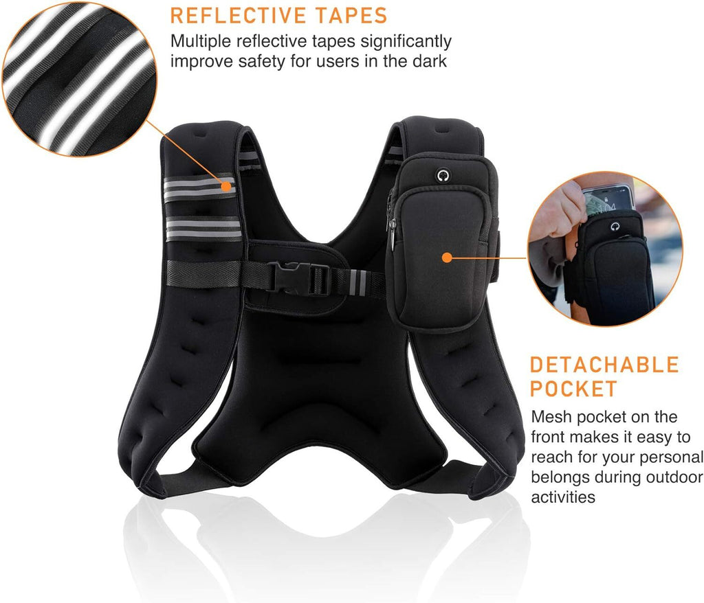 ZELUS Weighted Vest 6Lb/8Lb/12Lb/2