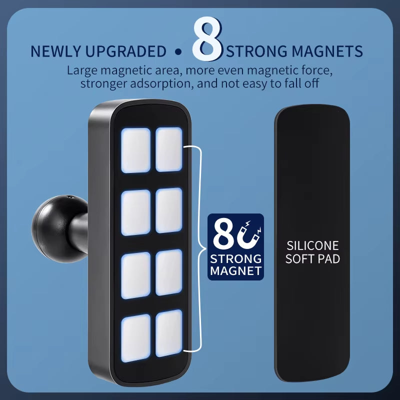 Universal Magnetic Golf Cart Phone Holder No Blocking Swing View 360° Rotation Mount