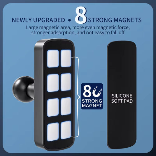 Universal Magnetic Golf Cart Phone Holder No Blocking Swing View 360° Rotation Mount