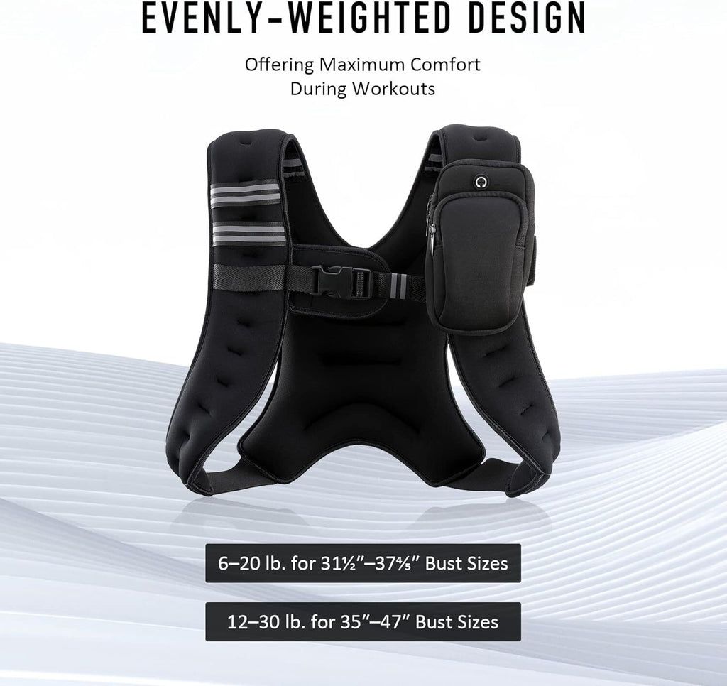 ZELUS Weighted Vest 6Lb/8Lb/12Lb/2